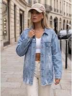 Kurtka damska jeansowa oversize z  model 22313659 - FashionStreet