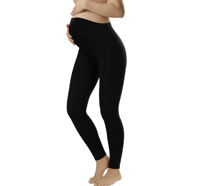 Tehotenské legíny Leggins long black - ITALIAN FASHION