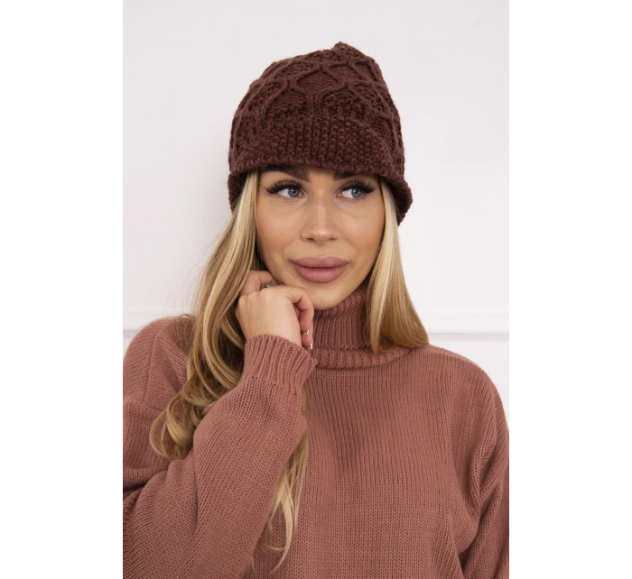 Roma Bis fleecová čiapka K235 hnedá