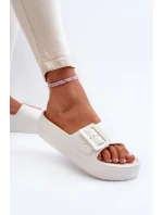 Dámské Pěnové Žabky Na Platformě S Big Star Bílé model 21654884 - Big Star Shoes