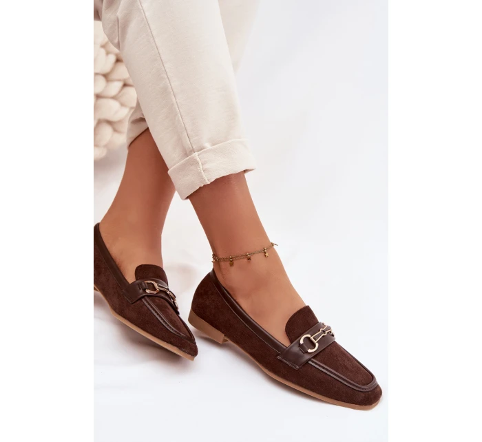 Dámské Mokasíny S Ozdobou Hnědé Palerina