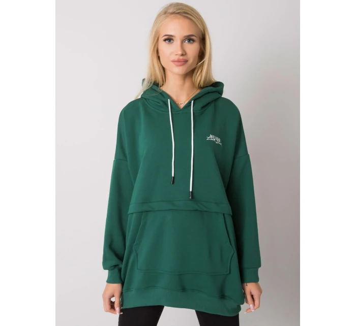 Mikina RV BL 7095.30P tmavo zelená