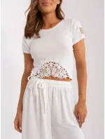 Spodnie TW SP BI model 18725252 ecru - FPrice