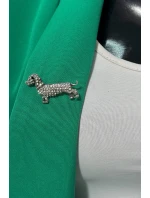 Psí brošňa A-2-21-6 Striebro - Módne šperky