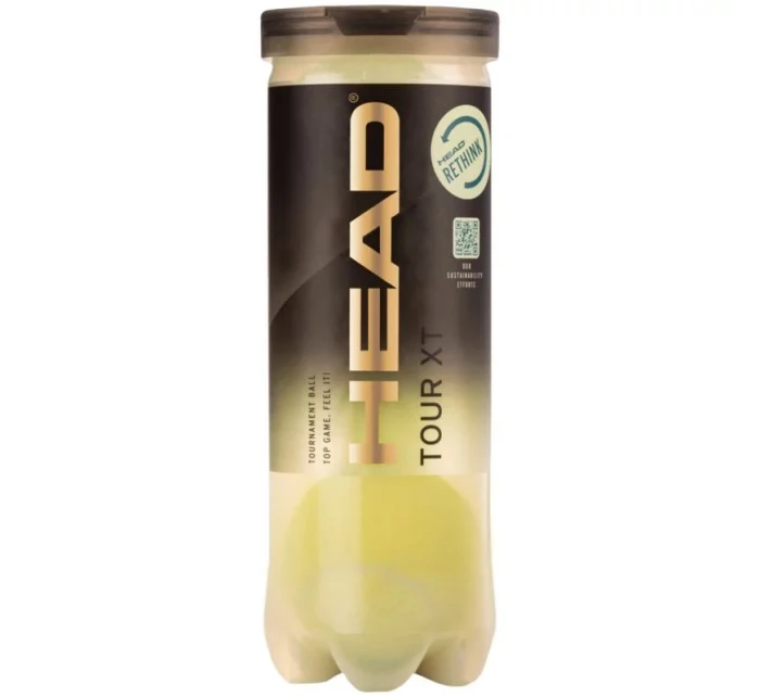 SPORT Tenisové loptičky Tour XT 3 ks 570823 žltá s potlačou - Head