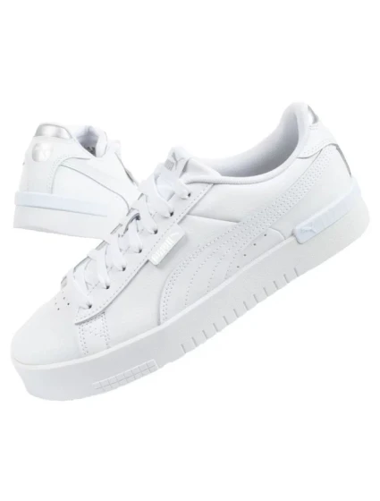 Kožené topánky Jada W 386401 01 white - Puma Kožené topánky Jada W 386401 01 white - Puma