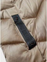 Béžová dámská zimní prošívaná bunda model 21248145 - S'WEST