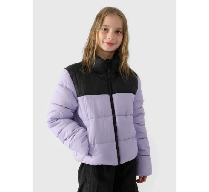 Dívčí péřová bunda se syntetickou výplní Junior model 21892842 - 4F