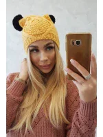 Fleecová čepice 2  žlutá model 18751405 - K-Fashion