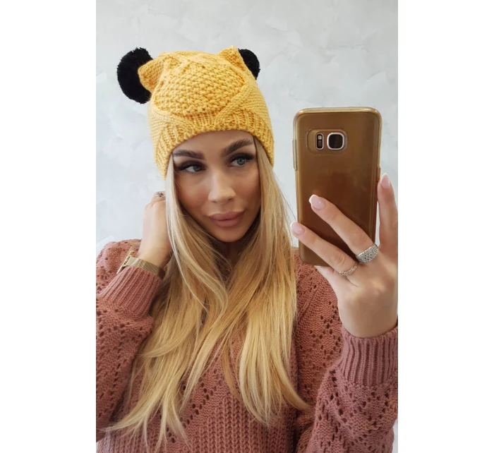 Fleecová čepice 2  žlutá model 18751405 - K-Fashion
