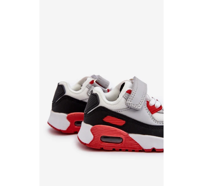 Sneakersy Dziecięce Na Rzep Czerwone Krissandra