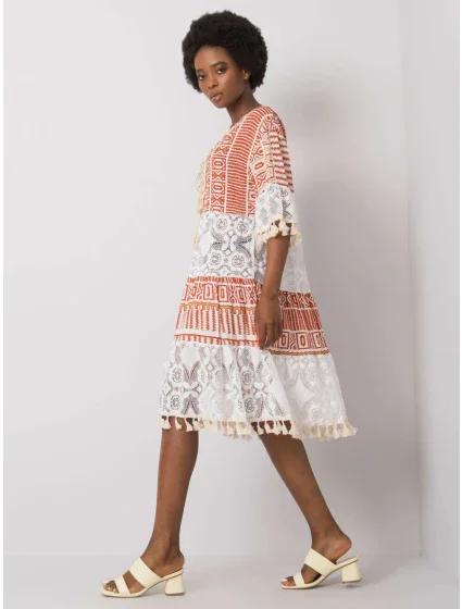 Šaty DHJ SK model 15638158 tmavě oranžová - FPrice