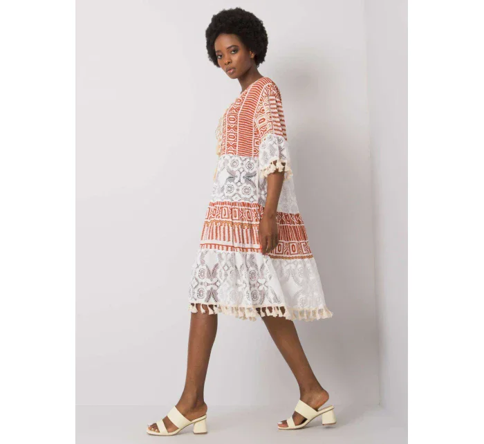 Šaty DHJ SK model 15638158 tmavě oranžová - FPrice