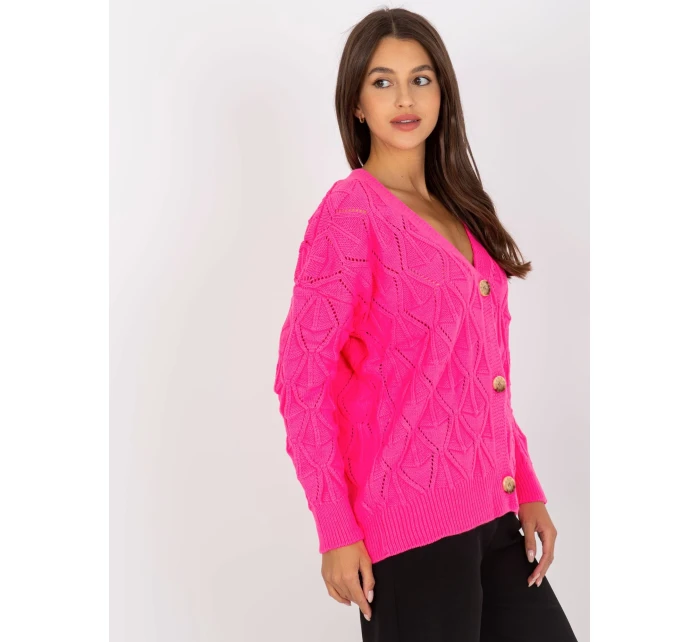 Dámsky sveter LC SW 803 fluo ružový Dámsky sveter LC SW 803 fluo ružový