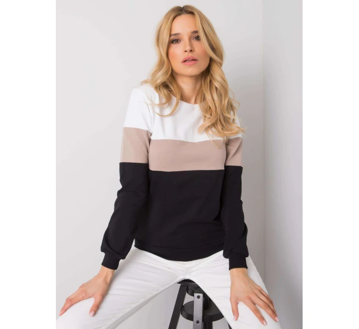 Blúzka RV BL 5787.15X čierna a béžová