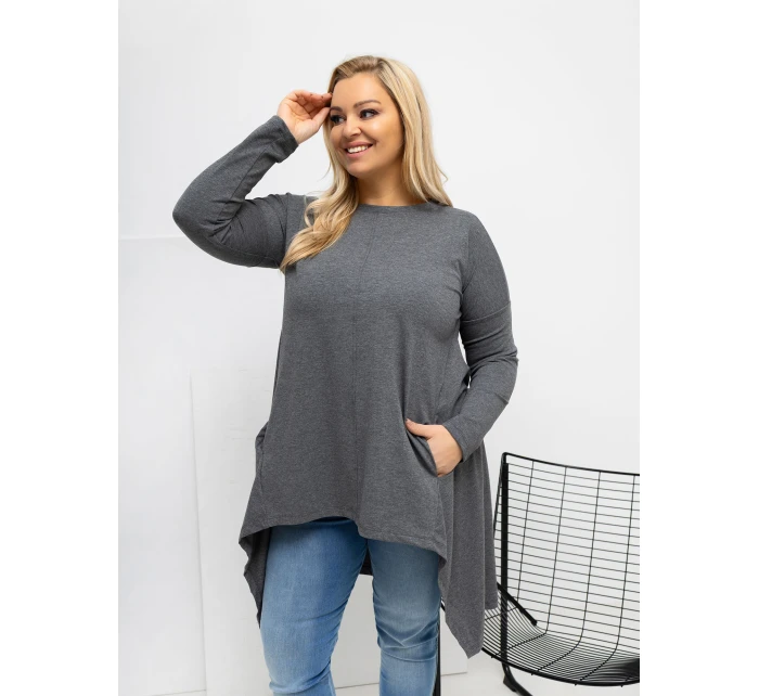 Blúzka RV BZ 7054 1.06 tmavosivá