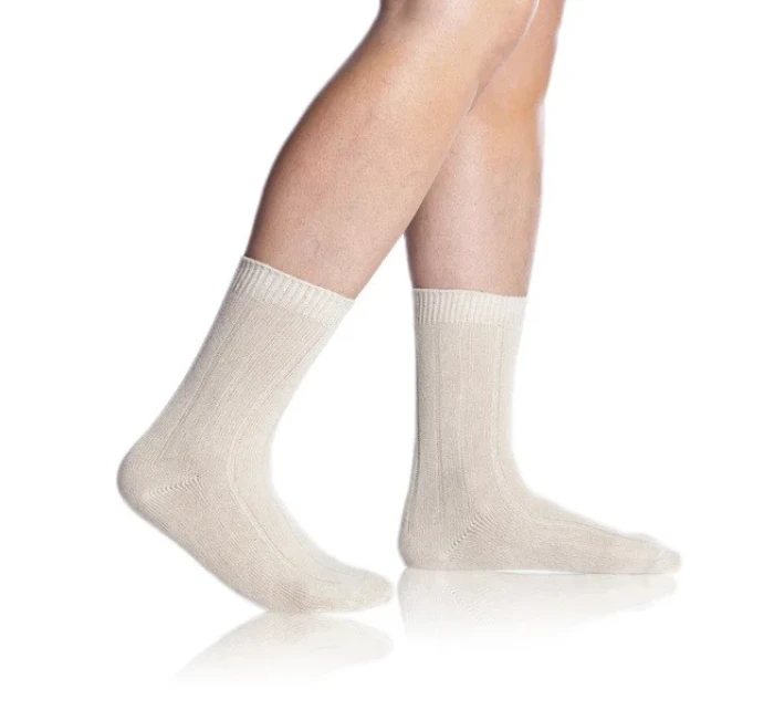 Zimné bambusové ponožky BAMBUS CASUAL SOCKS - BELLINDA - béžové