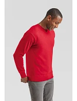 Fruit of the Loom Lightweight Set-In Sweat Pánska mikina 16.2156 červená Fruit of the Loom Lightweight Set-In Sweat Pánska mikina 16.2156 červená