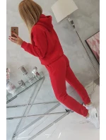 Souprava s podšívkou a zavazováním na červená model 18747973 - K-Fashion Souprava s podšívkou a zavazováním na červená model 18747973 - K-Fashion