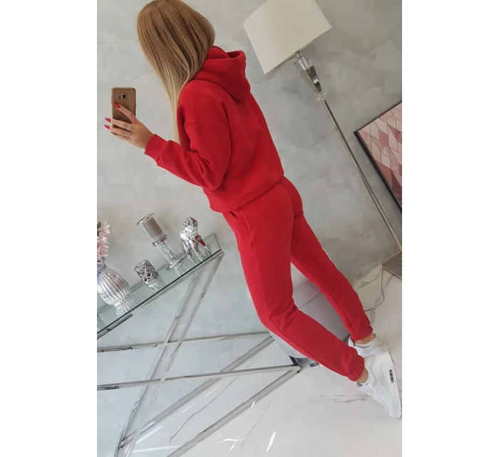 Souprava s podšívkou a zavazováním na červená model 18747973 - K-Fashion Souprava s podšívkou a zavazováním na červená model 18747973 - K-Fashion