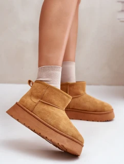 Nízké dámské sněhule na platformě s podšívkou Camel model 21673113 - EVENTO