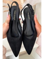 Dámské baleríny s přezkou Černé model 21834811 - Boto