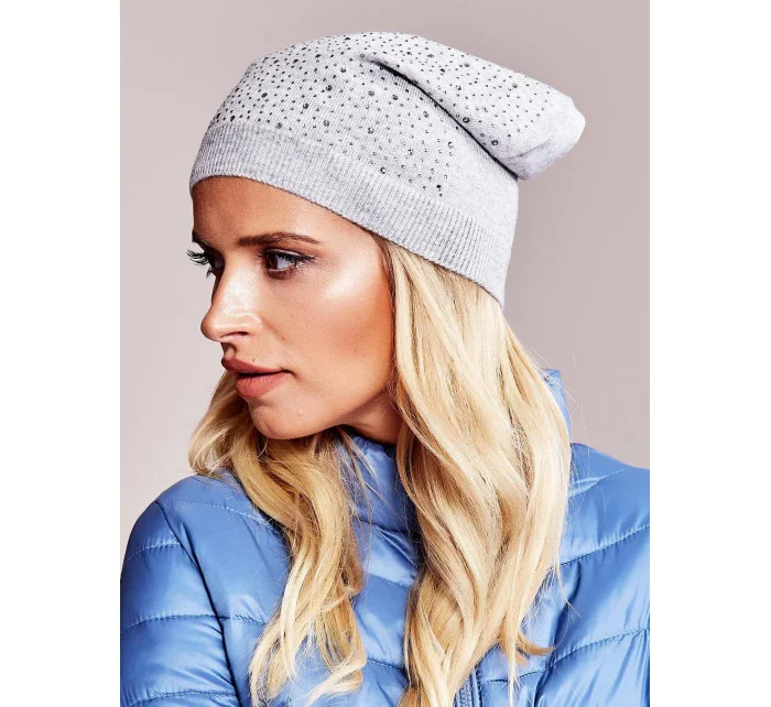Dámská čepice AT CZ model 16719366 světle šedá - FPrice Dámská čepice AT CZ model 16719366 světle šedá - FPrice