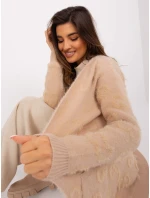 Sweter AT SW model 18997523 beżowy - FPrice Sweter AT SW model 18997523 beżowy - FPrice