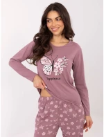 DU PI FP 001.48 tmavoružové pyžamo