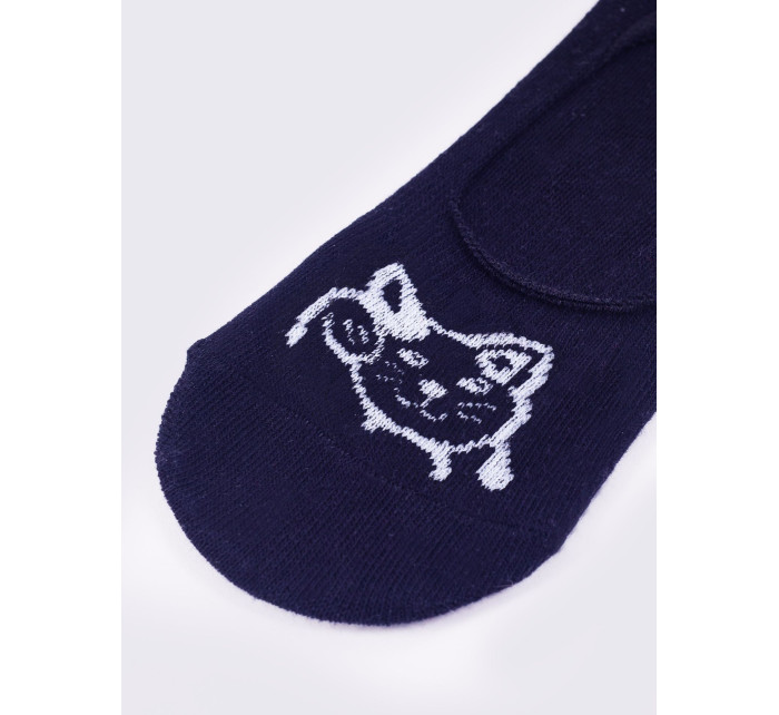 Yoclub Dámske členkové ponožky No Show Boat Patterns 3-Pack SKB-0135K-AA0H Multicolour