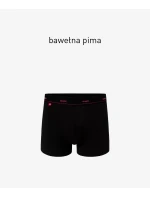 Kvalitné pánske boxerky ATLANTIC PREMIUM - čierne