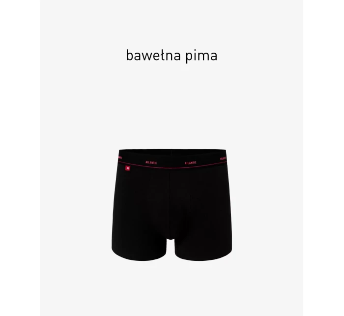 Kvalitné pánske boxerky ATLANTIC PREMIUM - čierne