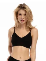 Bambusová podprsenka Bralette Black - Julimex