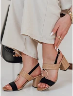 Dámské sandály na jehlovém podpatku black Dstreet model 21984599 - FashionStreet