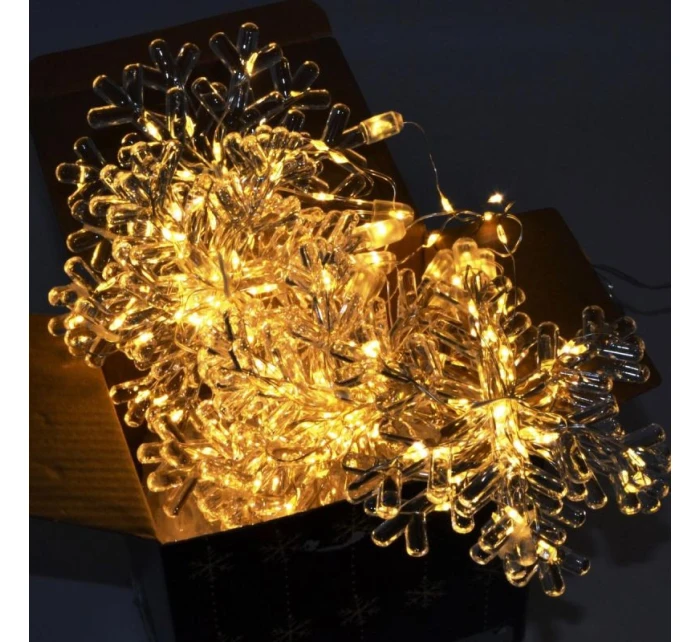 Svetelný záves 120x120 CM 232LED COOL WHITE SNOW BLOWS