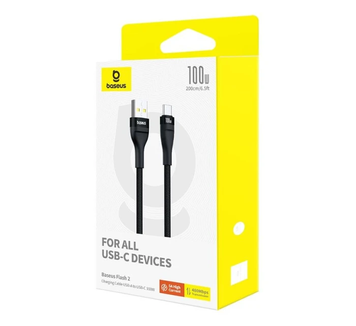 Baseus Flash 2 C kabel  (černý) model 21861828