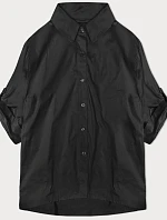 Košeľa s ozdobnou mašľou na chrbte čierna (24018)