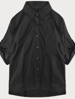Čierne tričko s ozdobnou mašľou na chrbte (24018)