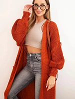 Dlhý sveter červený