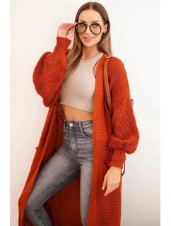 Dlhý sveter červený