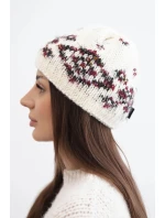 Dámská zimní vlněná čepice s ozdobnými krystalky K399 černá