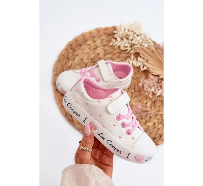 Trampki Dziewczęce Lee Cooper LCW-24-02-2159 Białe