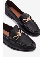 Dámské mokasíny s ozdobným detailem černé model 21900473 - Boto
