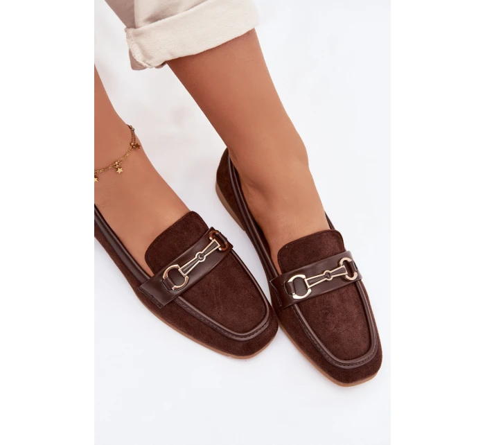 Dámské Mokasíny S Ozdobou Hnědé Palerina