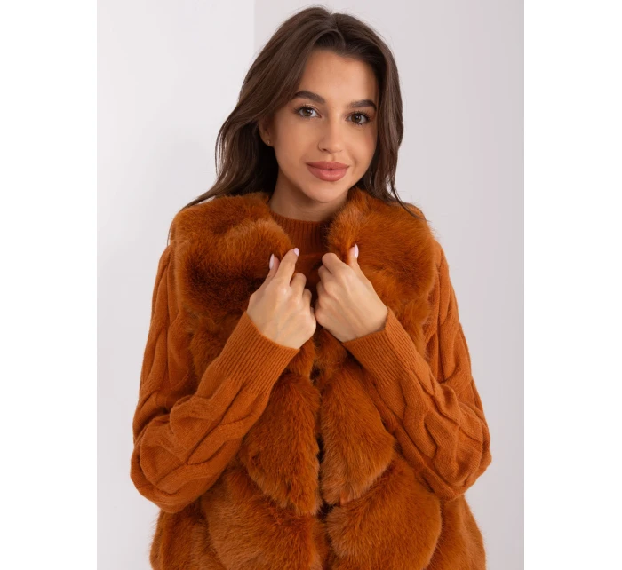 Kamizelka AT KZ model 18970038 jasny brązowy - FPrice Kamizelka AT KZ model 18970038 jasny brązowy - FPrice