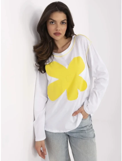 Blúzka MI BZ M6169.03 bielo žltá