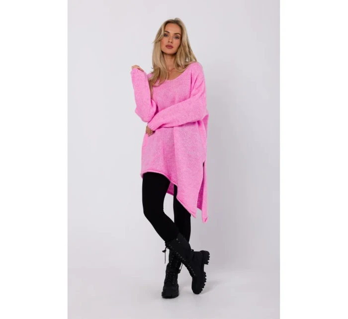 svetr uvolněného střihu růžový model 18863704 - Moe svetr uvolněného střihu růžový model 18863704 - Moe