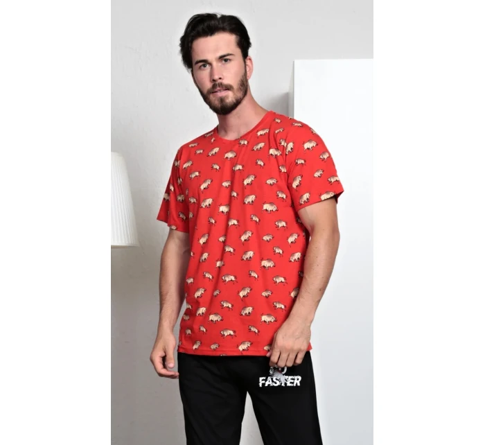 Pánske pyžamo dlhé Býk Pánske pyžamo dlhé Býk