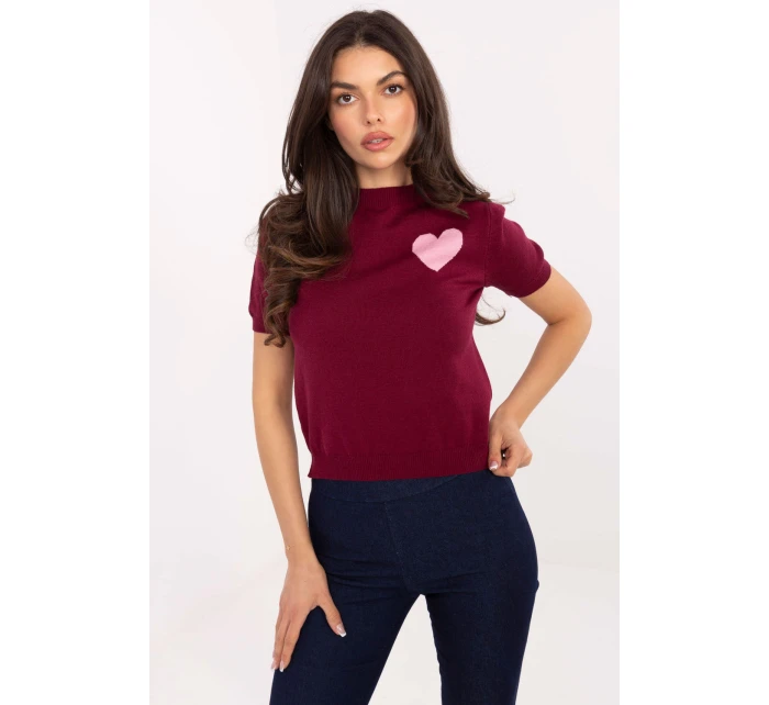 Sveter s krátkym rukávom model 219594 Továrenská cena Sveter s krátkym rukávom model 219594 Továrenská cena