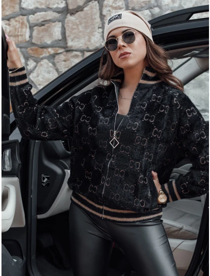 Dámská alpaka rozepínací bunda černá Dstreet model 21980937 - FashionStreet